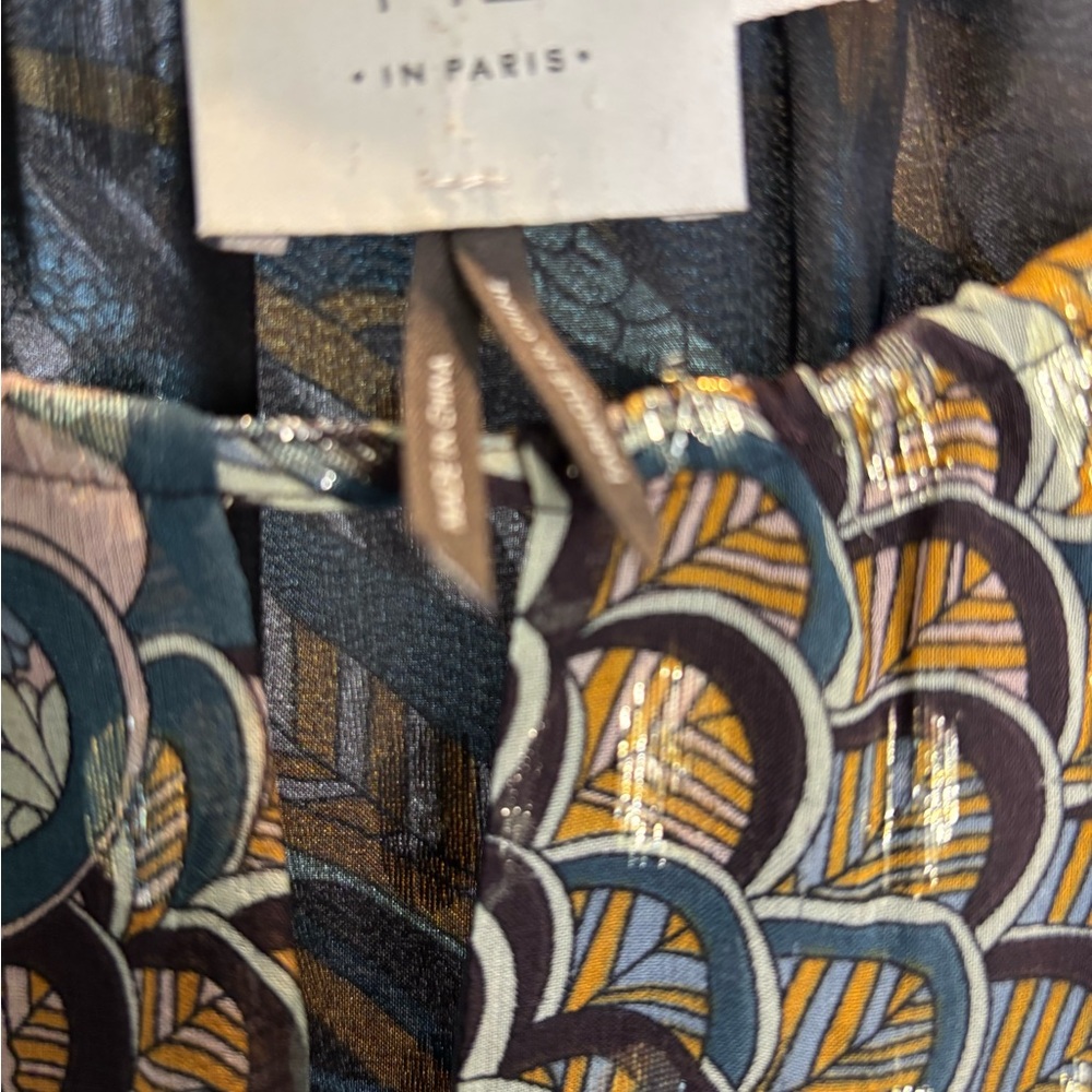 Chic Multicolor Patterned Women's Top - image 2